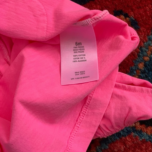 Carter’s Cap Sleeve Pink Top - Picture 6 of 7